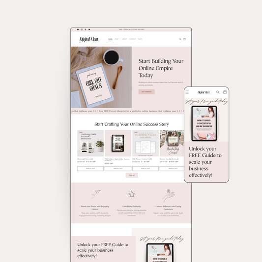 Pink Digital Mart Shopify Theme