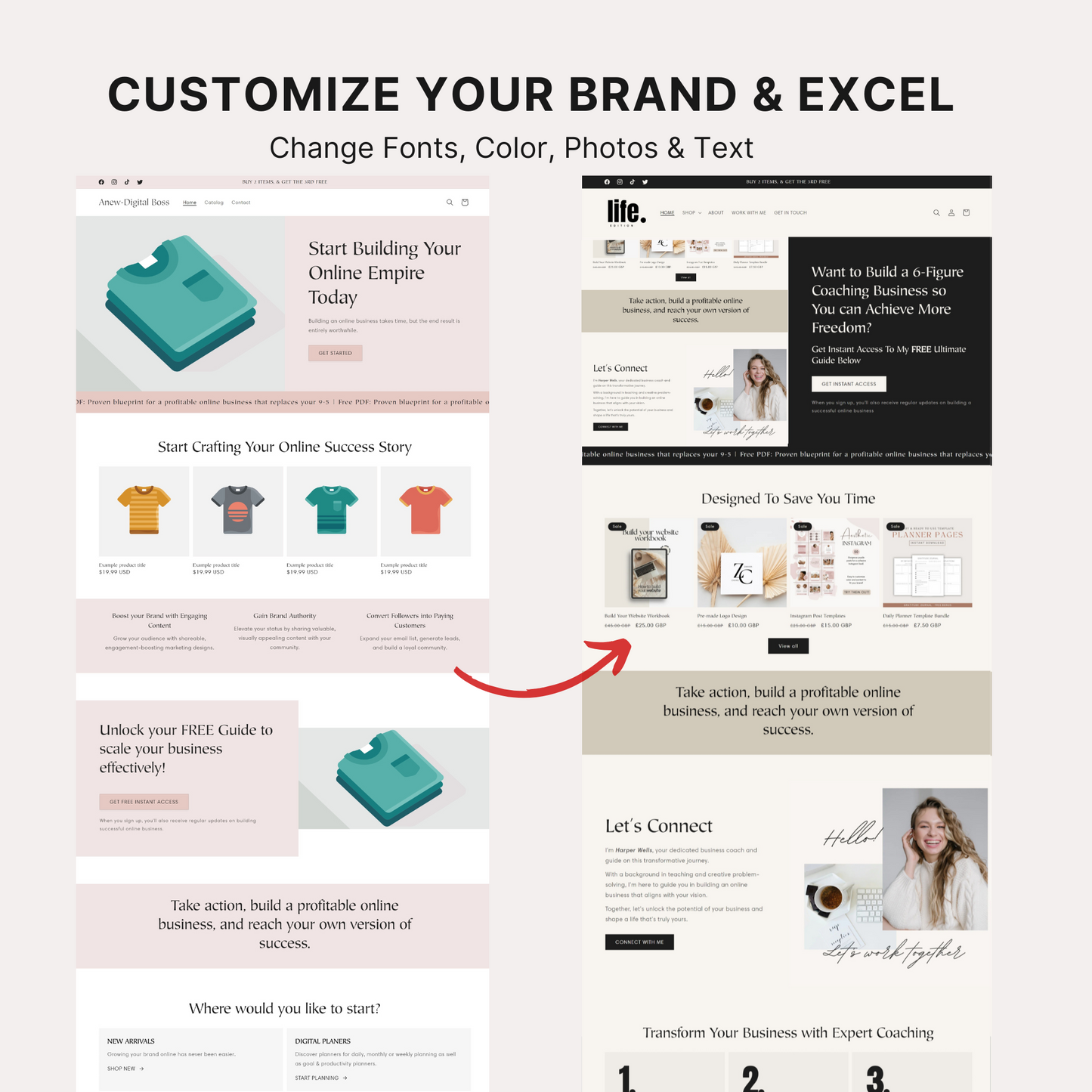 Life Edition Shopify Theme for Digital Entrepreneurs