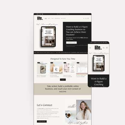 Life Edition Shopify Theme for Digital Entrepreneurs