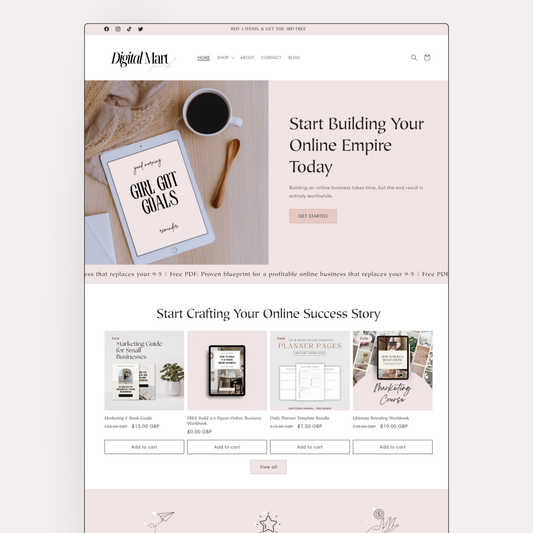 Pink Digital Mart Shopify Theme